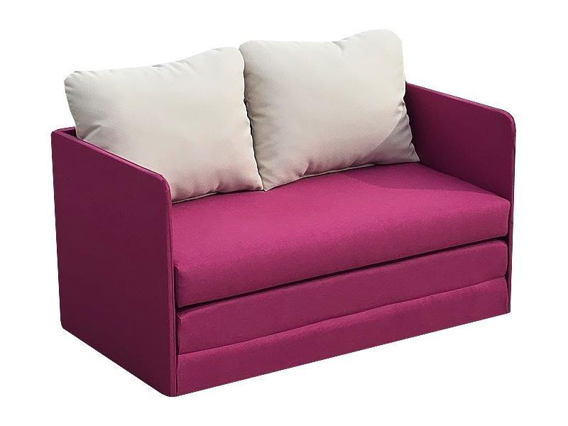 Ifjúsági És Gyermekkanapé Emma - bézs/rózsaszín, Konventionell, textil (105/55/60cm)
