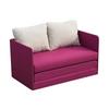 Ifjúsági És Gyermekkanapé Emma - bézs/rózsaszín, Konventionell, textil (105/55/60cm)