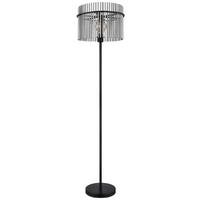 STOJACIA LAMPA GORLEY - čierna/sivá, Design, kov/sklo (38/152cm) - Globo