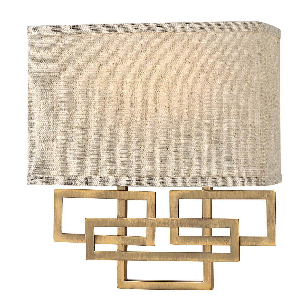 WANDLEUCHTE HK-LANZA2-BR - Bronzefarben, LIFESTYLE, Metall (28,9/25,4/10,2cm) - Elstead Lighting