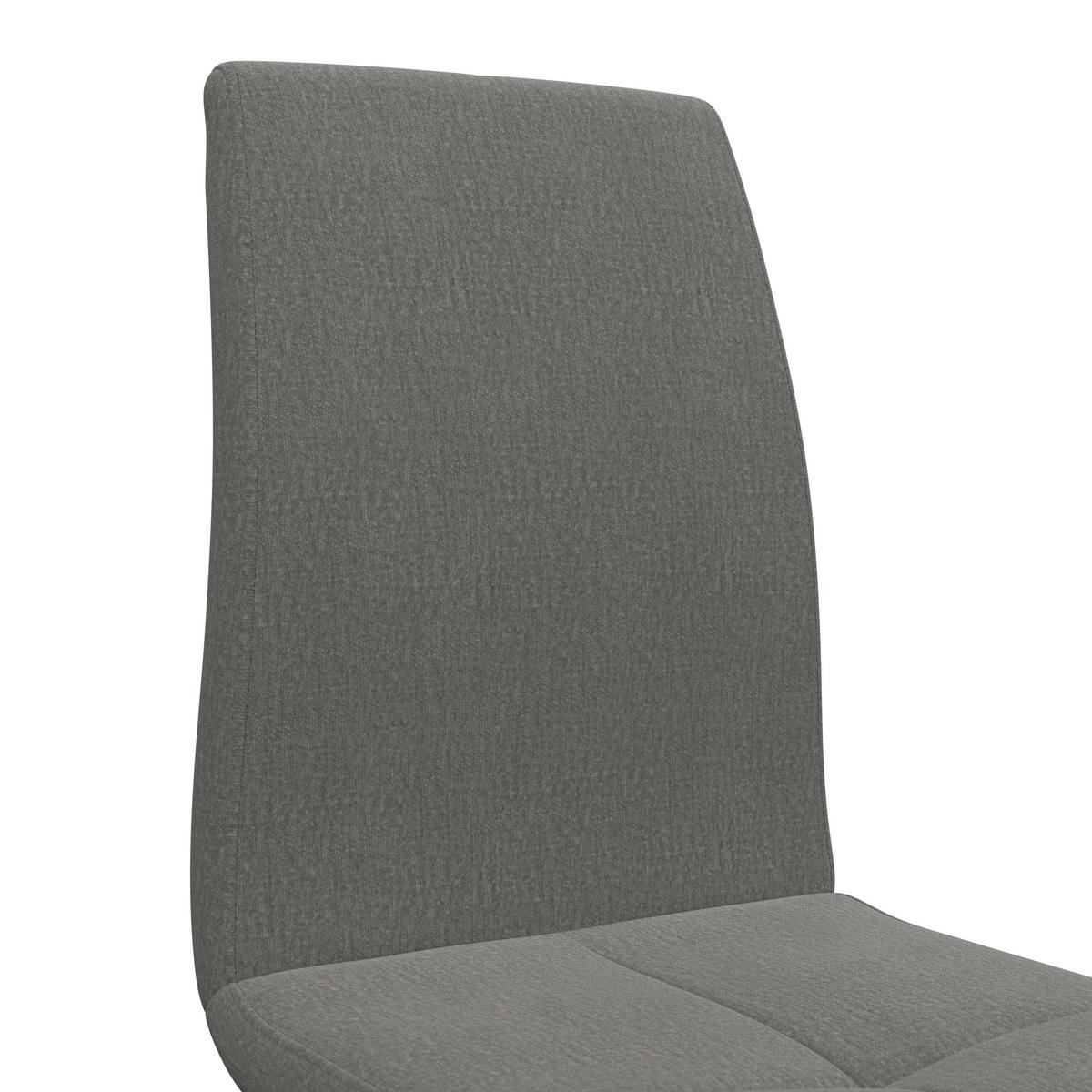 Schwingstuhl Tristan Webstoff grau, B: 41cm - Schwarz/Grau, MODERN, Holz/Textil (41/102/58cm) - James Wood