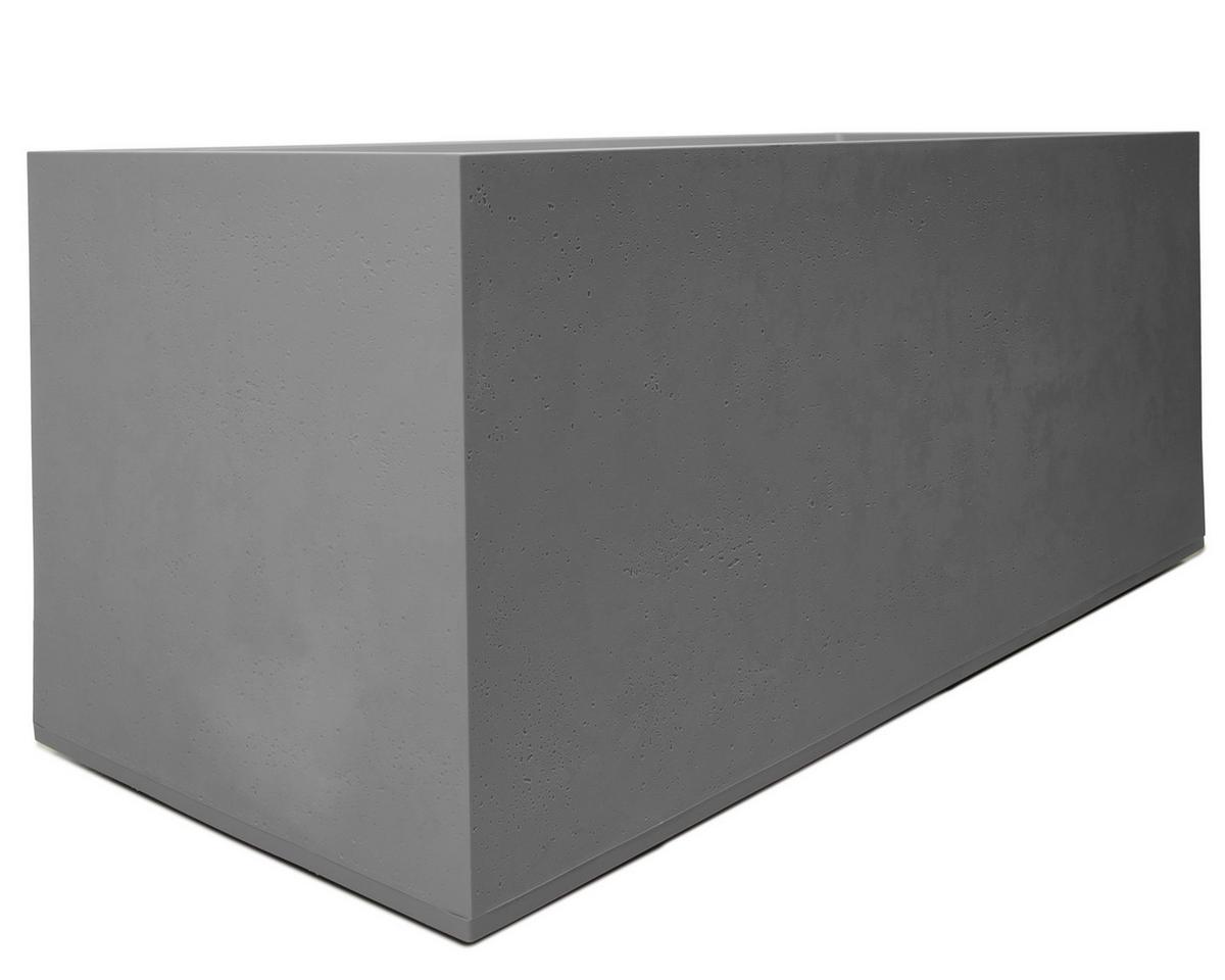 Pflanztopf Basalt Kunststoff Betonoptik Grau - Grau, Basics, Kunststoff (100/43/40cm)