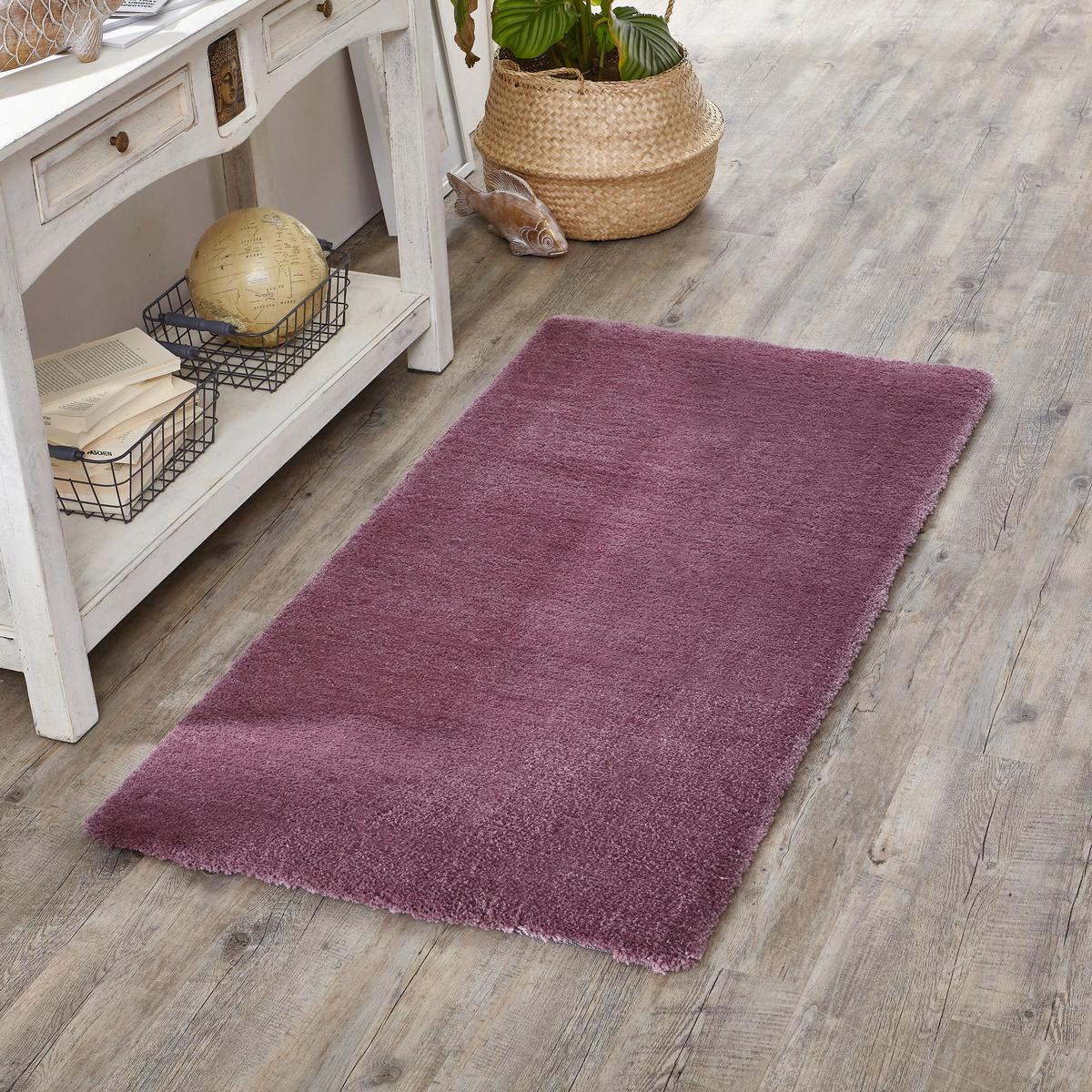 Hochflorteppich Relaxx Lila 70x140 cm - Brombeere, KONVENTIONELL, Textil (70/140cm) - Esprit