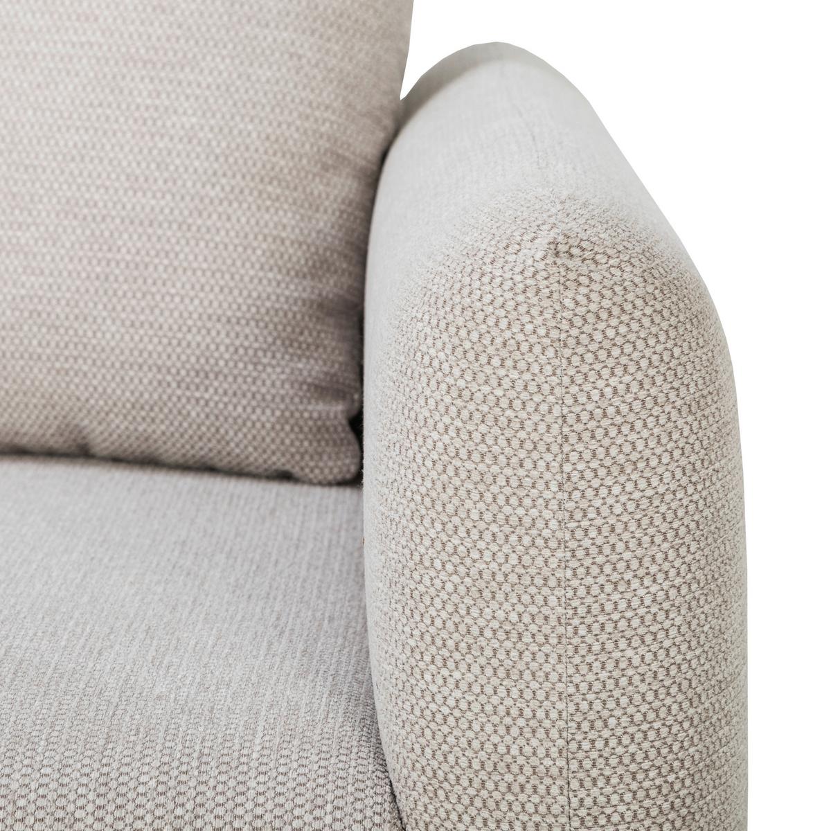 2-sitzer-sofa Aladin Beige - Beige/Schwarz, Basics, Textil (161,5/89/89cm) - P & B