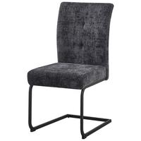 Schwingstuhl Phil Giga-S - Dunkelgrau/Schwarz, KONVENTIONELL, Textil/Metall (65/98/50cm)