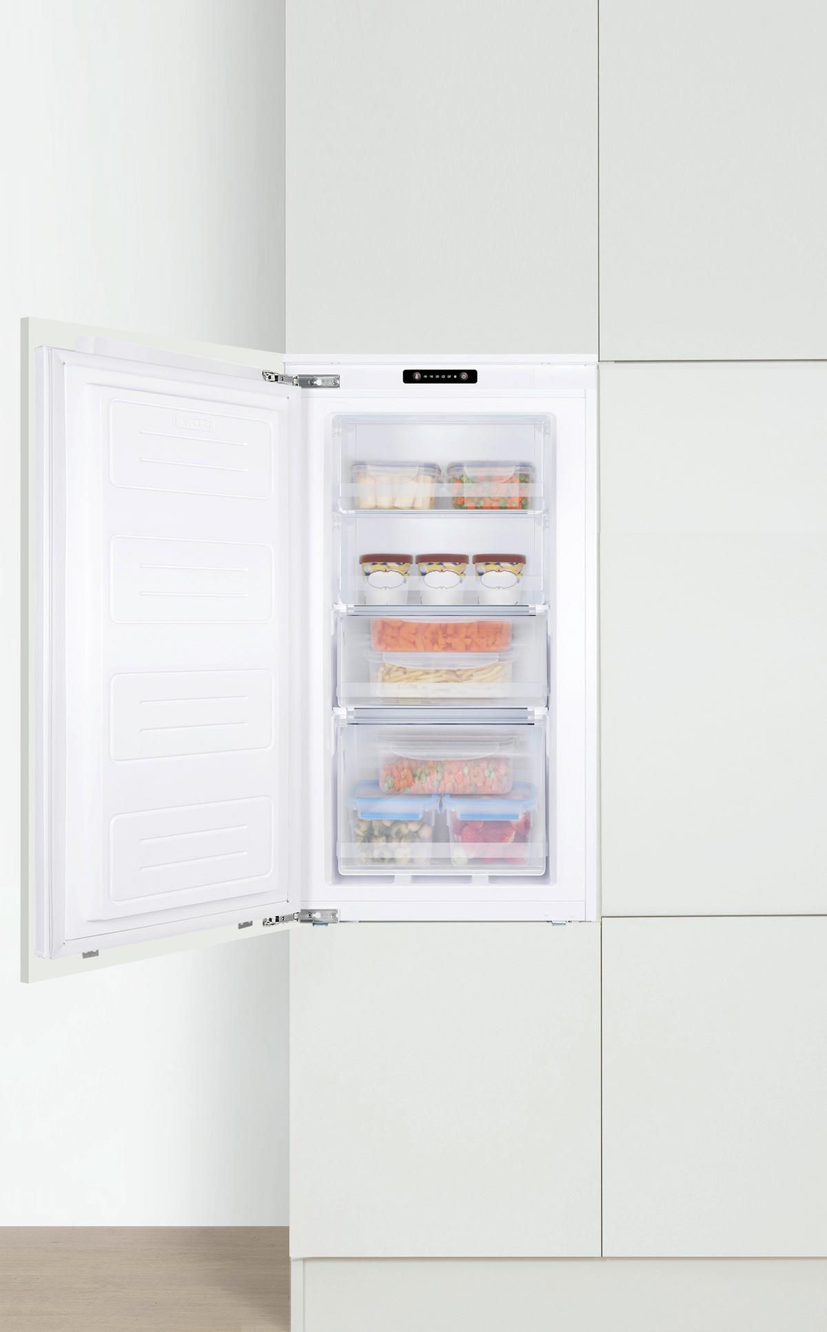 Einbaugefrierschrank Egs 16183/1 - Weiß, MODERN, Glas/Metall (54/87,1/54cm) - Amica