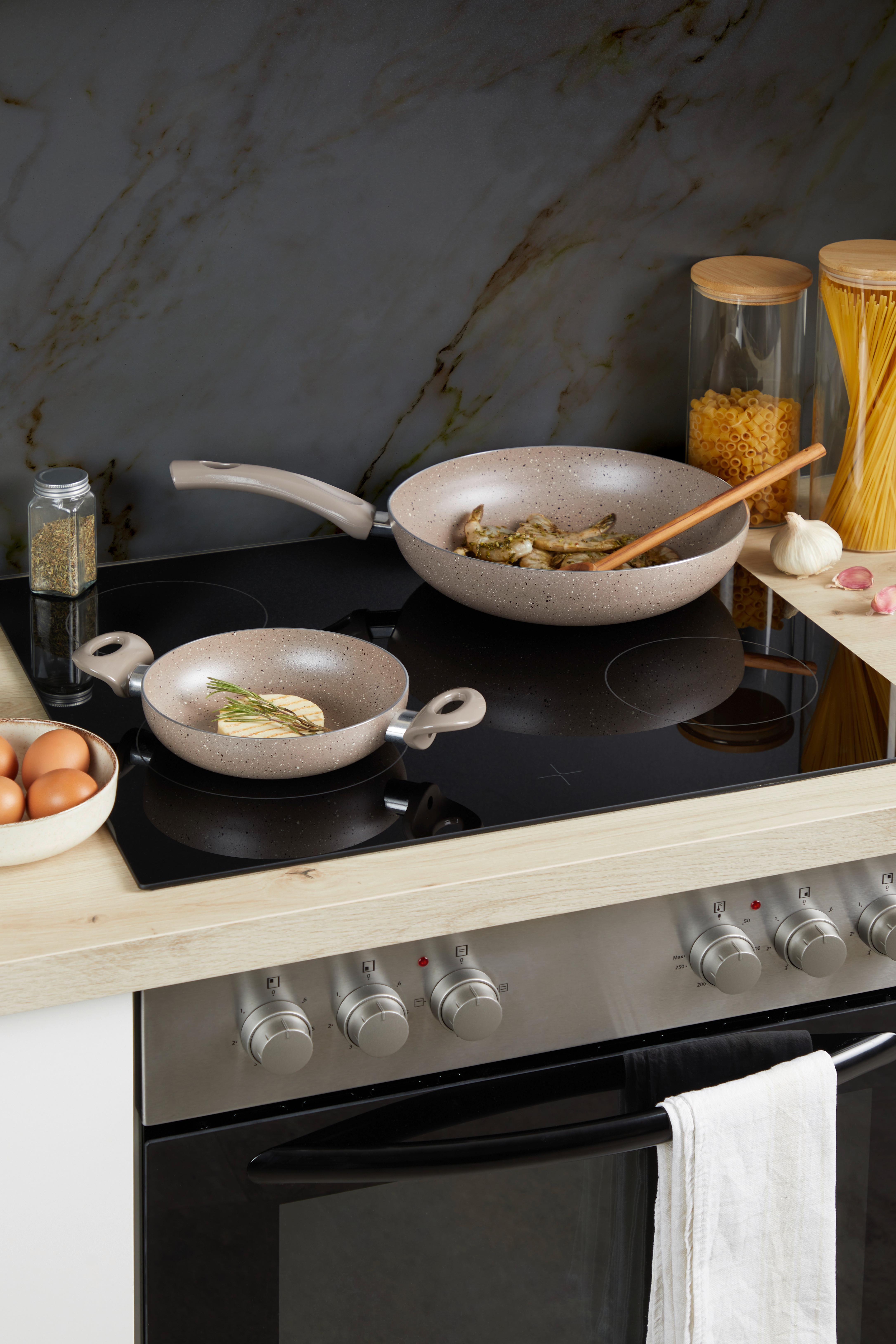 Pfannenset Mikko - Taupe, Basics, Metall - Luca Bessoni