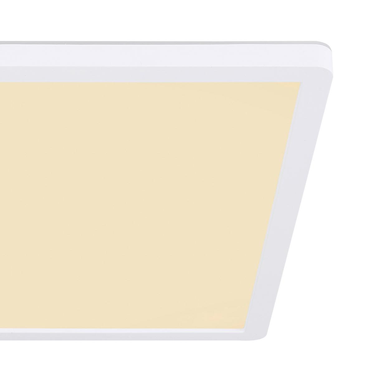 LED-Deckenleuchte Sapana L: 29,4 cm mit Memory-Funktion - Opal/Weiß, Basics, Kunststoff (29,4/29,4/2,5cm) - Globo