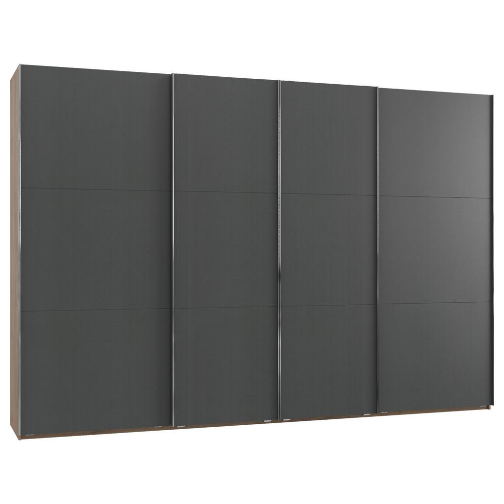 Schwebetürenschrank 350cm Level 36 B, Eiche/Graphit