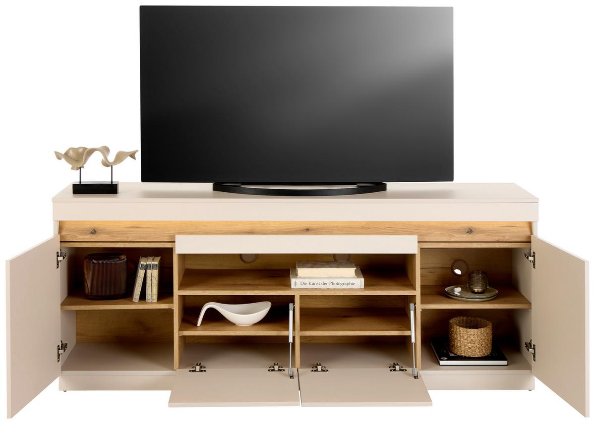 Phonotisch Samu B: 180 Cm Kaschmir/eichefarben - Kaschmir/Eichefarben, Trend, Holzwerkstoff (180/74/40cm)