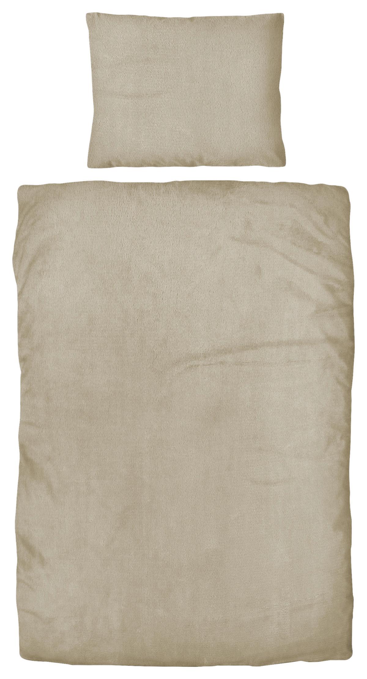 Flanell Bettwäsche 140x200 Cm Cashmere Taupe/beige - Taupe/Beige, ROMANTIK / LANDHAUS, Textil - James Wood