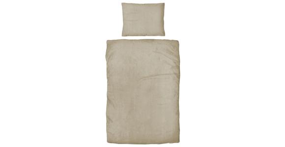 Flanell Bettwäsche 140x200 Cm Cashmere Taupe/beige - Taupe/Beige, ROMANTIK / LANDHAUS, Textil - James Wood