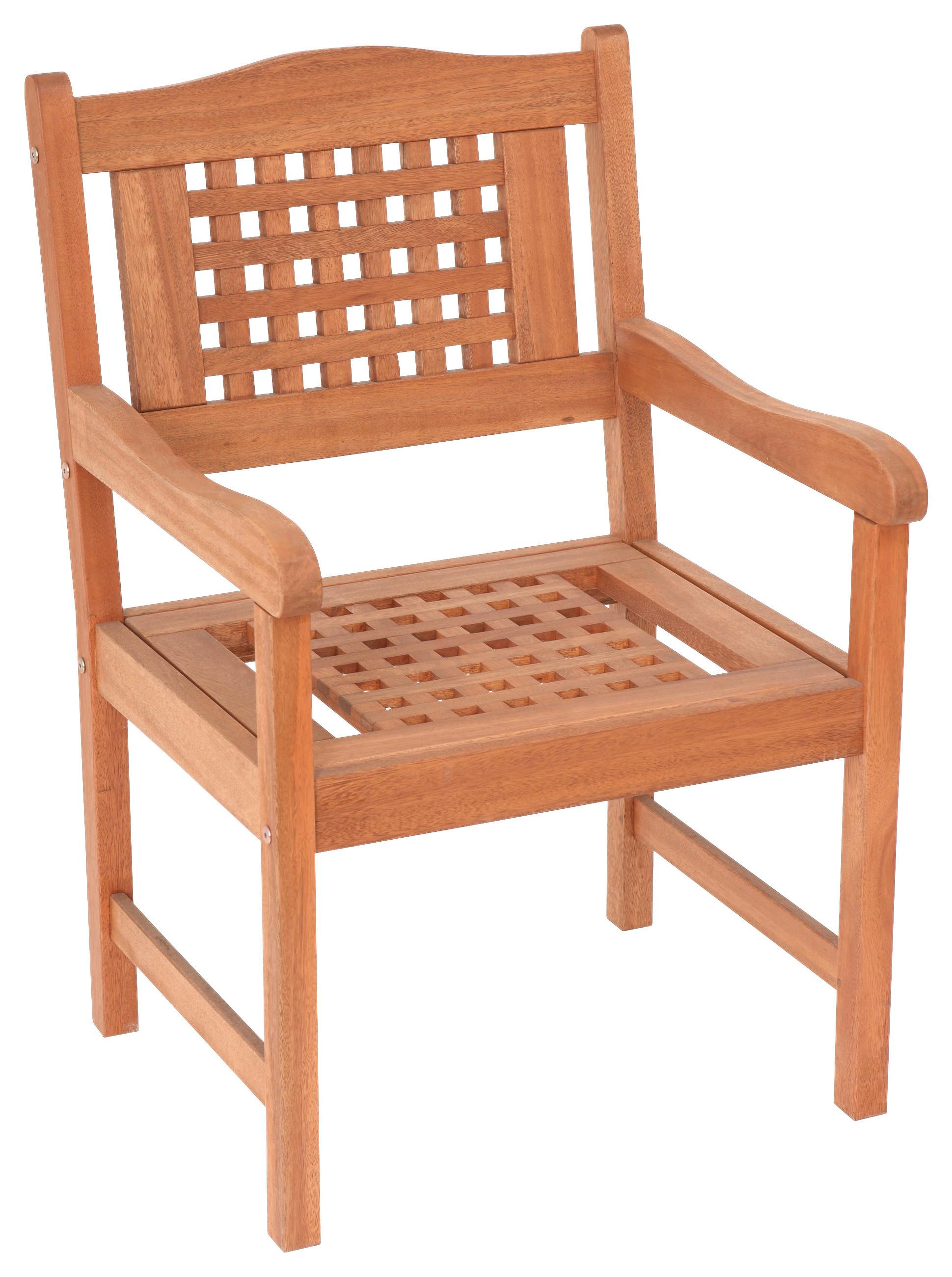 Gartensessel Lima Echtholz Eukalyptusholz - Naturfarben, Basics, Holz (58/90/58cm) - Gardenson