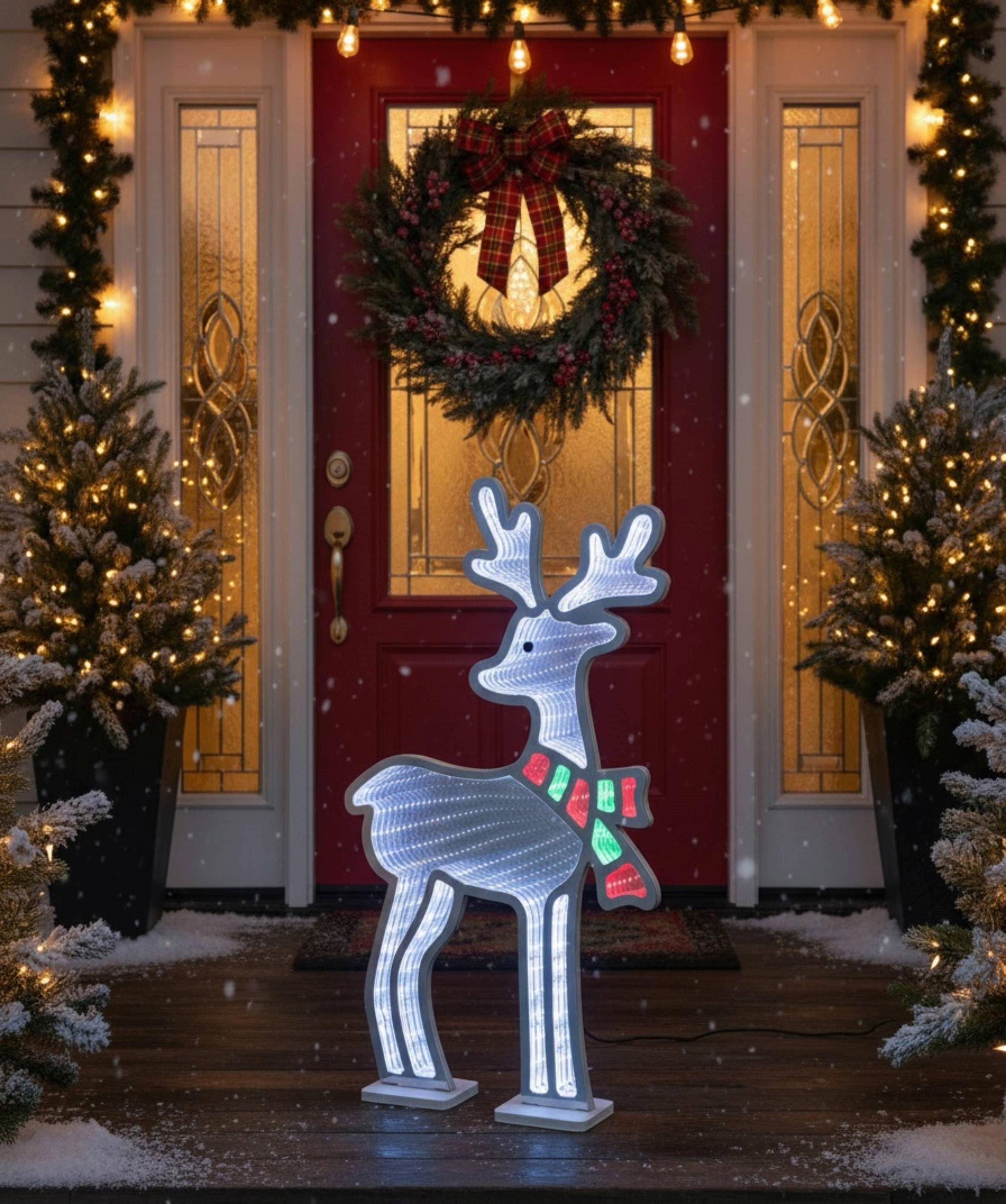 LED-Dekoleuchte Rudi - Chromfarben/Weiß, Basics, Kunststoff (35/8/59cm) - James Wood