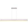 LED-Hängeleuchte Verena H: 120 cm 1-Flammig dimmbar - Opal/Weiß, Design, Kunststoff/Metall (121/8/120cm) - Globo