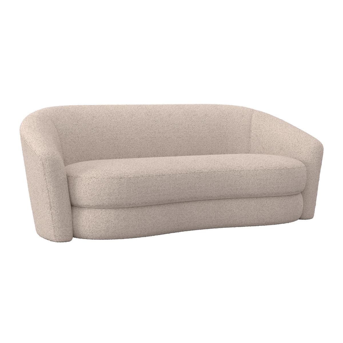 Pohovka ISABEL, tmavě šedá - černá/krémová, Moderní, dřevo/textil (197/72/86cm) - Bessagi Home