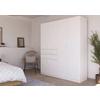 Drehtürenschrank Maika Weiß B: 180 cm - Weiß, MODERN, Holzwerkstoff (180/210/54cm) - Rauch Möbel
