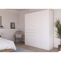 Drehtürenschrank Maika Weiß B: 180 cm - Weiß, MODERN, Holzwerkstoff (180/210/54cm) - Rauch Möbel