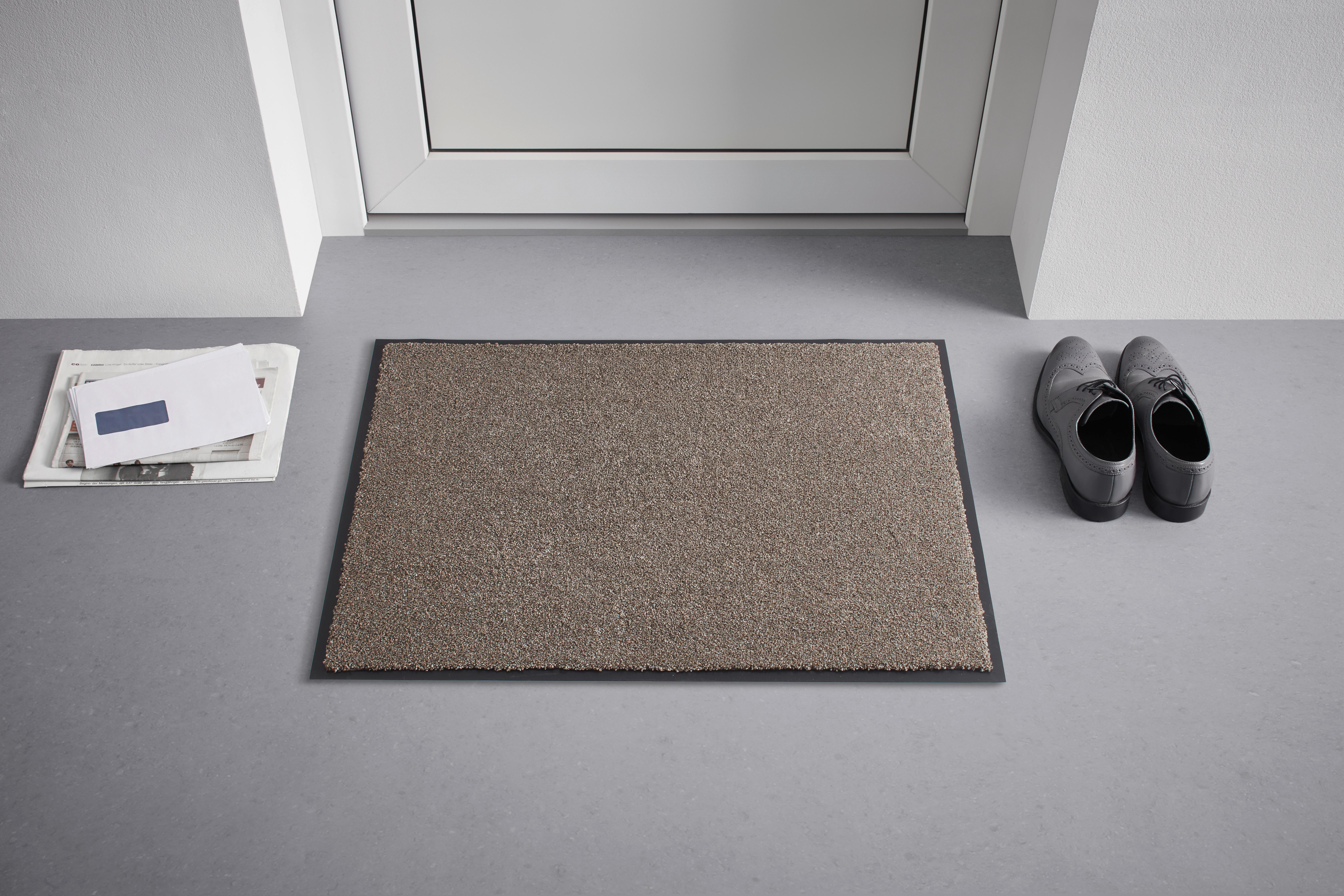 DVEŘNÍ ROHOŽKA Eden, 60/80cm, písková - pískové barvy, Moderní, plast (60/80cm) - Modern Living