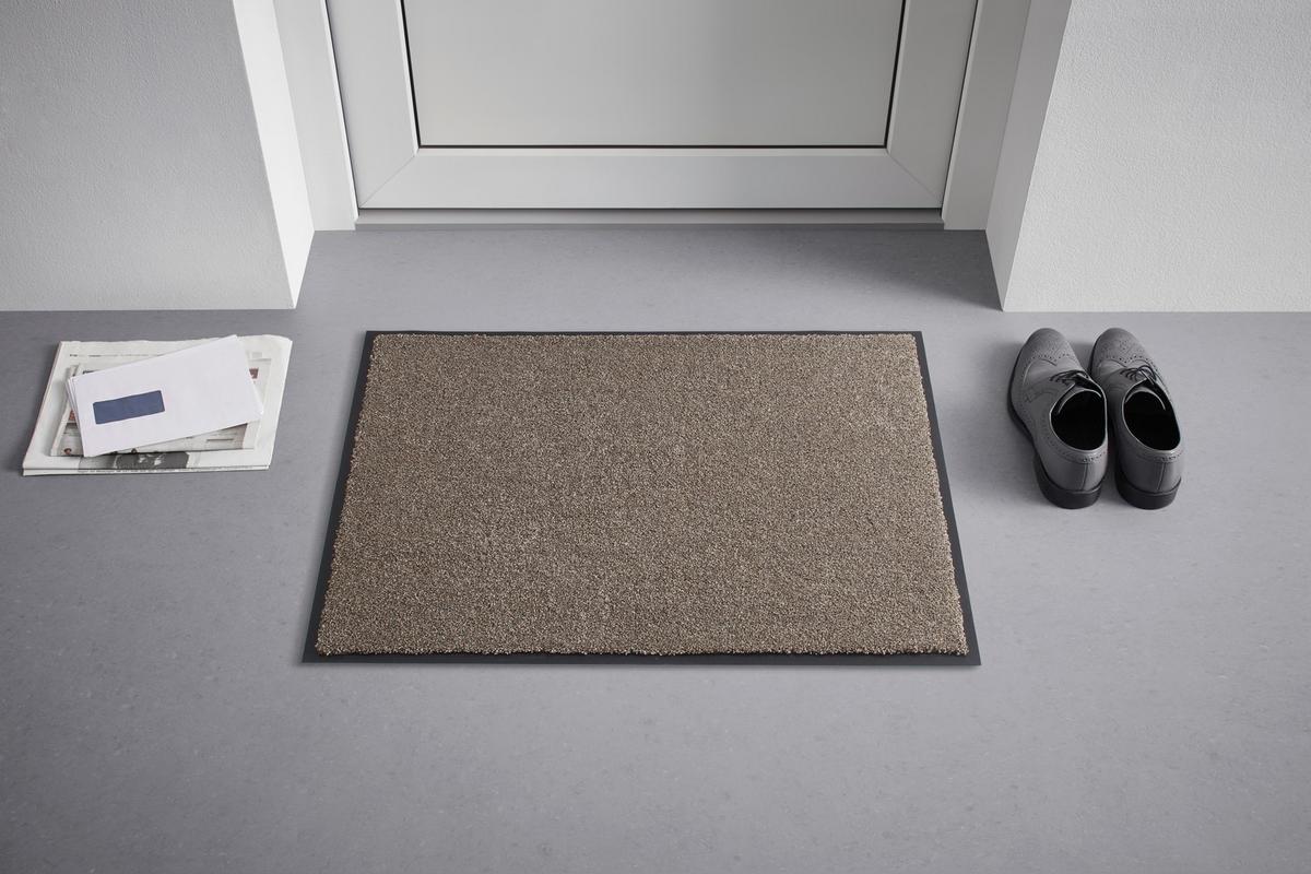 DVEŘNÍ ROHOŽKA Eden, 60/80cm, písková - pískové barvy, Moderní, plast (60/80cm) - Modern Living