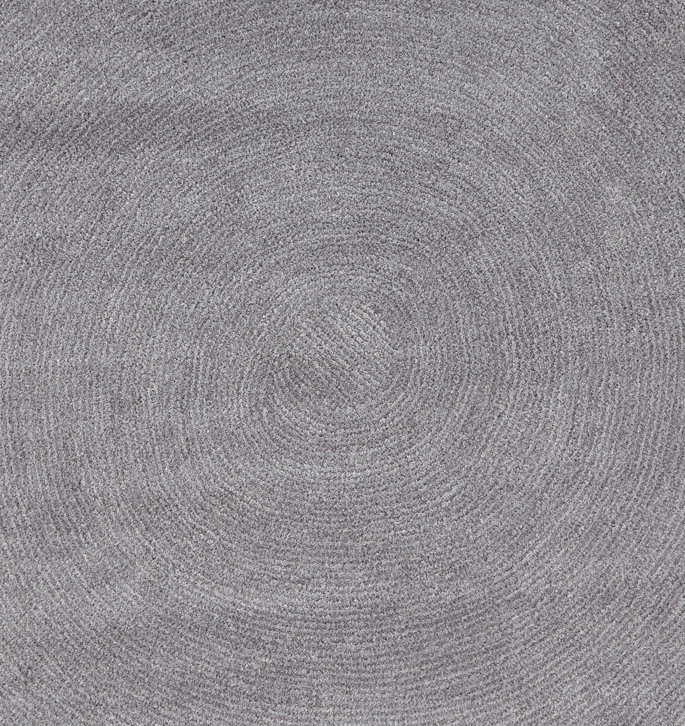 Webteppich Grau Blanca Rund Ø 150 Cm - Grau, Textil (150cm) - James Wood