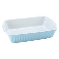 Auflaufform Keramik Classic Pastell Blau 35x24x12 cm - Blau, KONVENTIONELL, Keramik (30/20/7,5cm) - Creatable