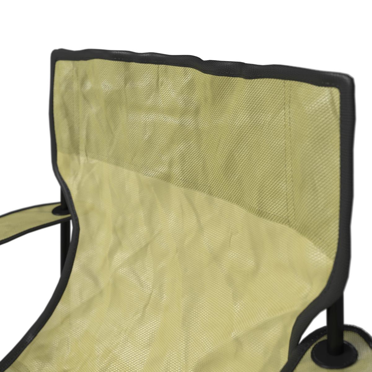 Kempingszék Luca - fekete/zöld, Modern, textil/fém (80/80/51cm) - Ondega