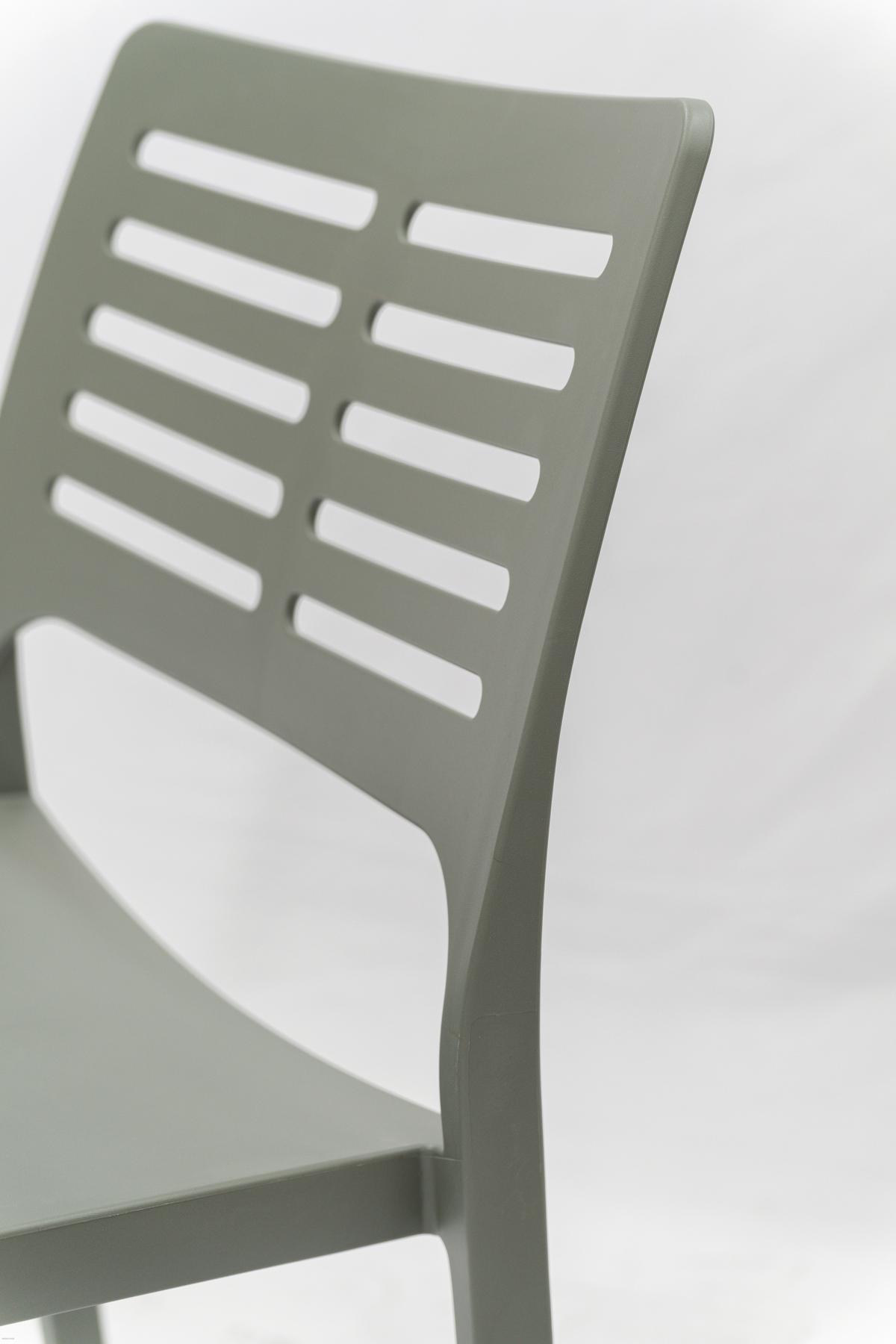 Gartenstuhl Mistral Grün - Grün, Basics, Kunststoff (46,5/82/52,5cm)