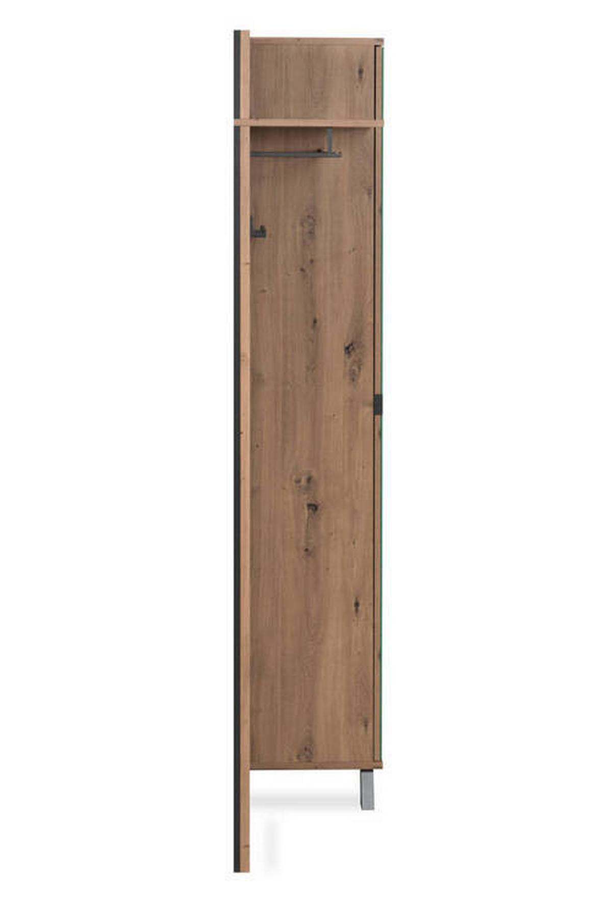 Garderobe Medan Anthrazit B: 80cm - Anthrazit, Design, Holzwerkstoff (80/190/37cm) - MID.YOU