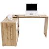 Eckschreibtisch mit Stauraum B 138cm H 74cm Prag, Eiche Dekor - Eichefarben, MODERN, Holzwerkstoff (138/74/50cm)