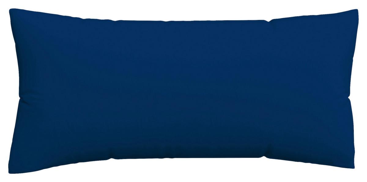 Kopfpolsterbezug Woven Satin - Dunkelblau, Basics, Textil (40/80cm) - Schlafgut
