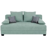 Sofa Mia mit Schlaffunktion Mingrün 200 cm - Schwarz/Rosa, Design, Holzwerkstoff/Textil (200/90/110cm) - P & B