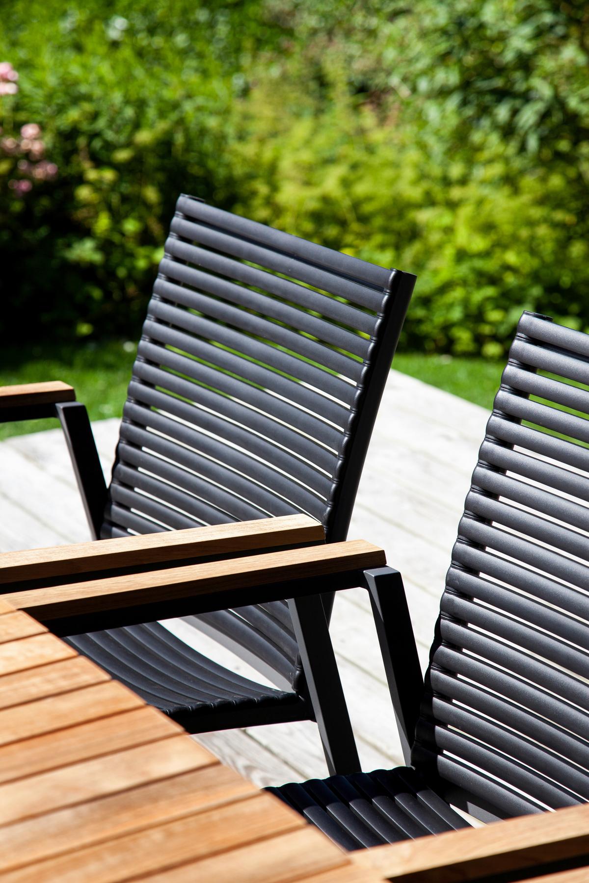 Gartentisch Mood Extreme Teakholz/metall L 167,5 Cm - Anthrazit/Teakfarben, KONVENTIONELL, Holz/Metall (167,5/100/74cm) - Gardenson