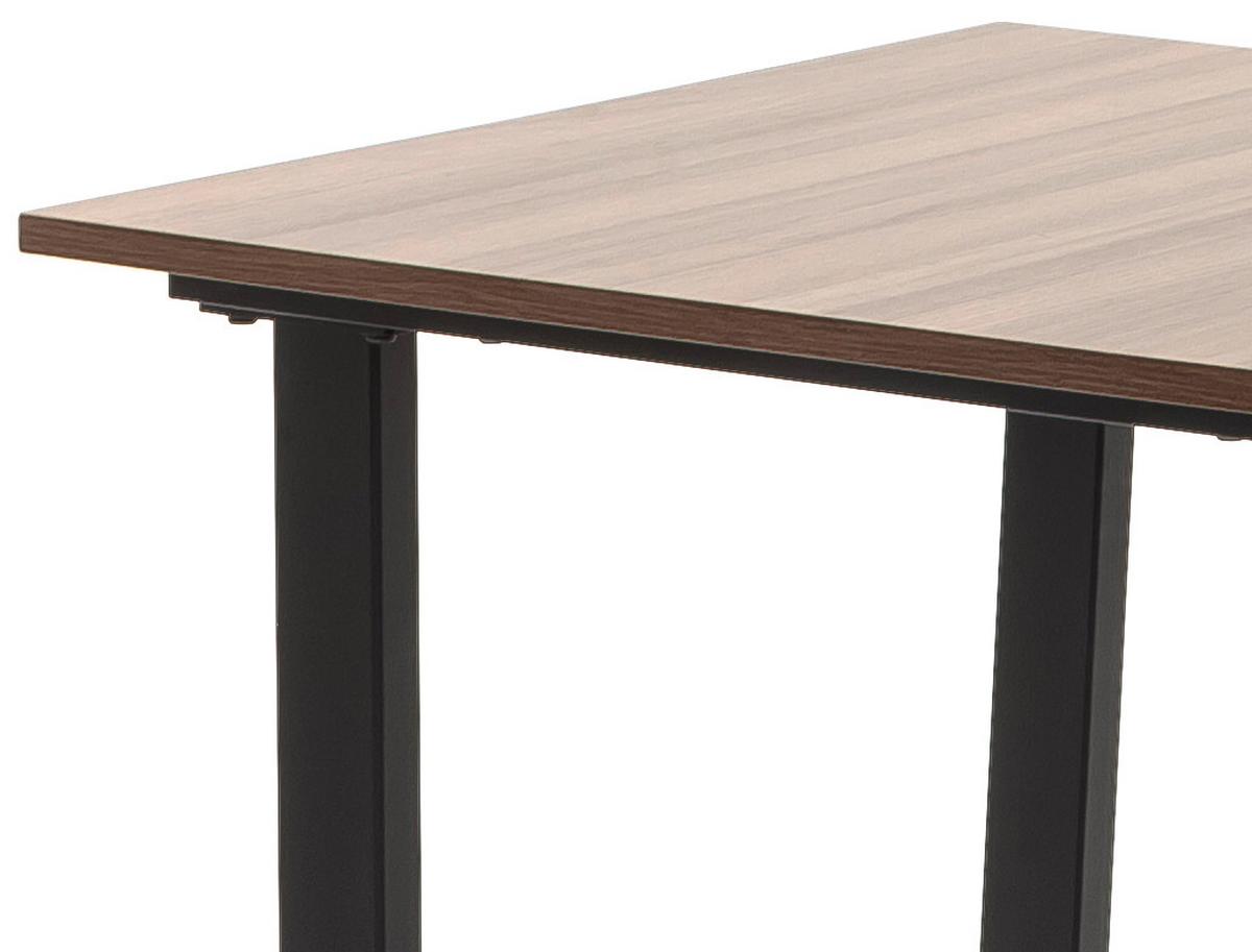 Esstisch La Serena 120x70 Cm Walnuss Dekor/schwarz - Walnussfarben/Schwarz, MODERN, Holzwerkstoff/Metall (120/95/70cm) - MID.YOU