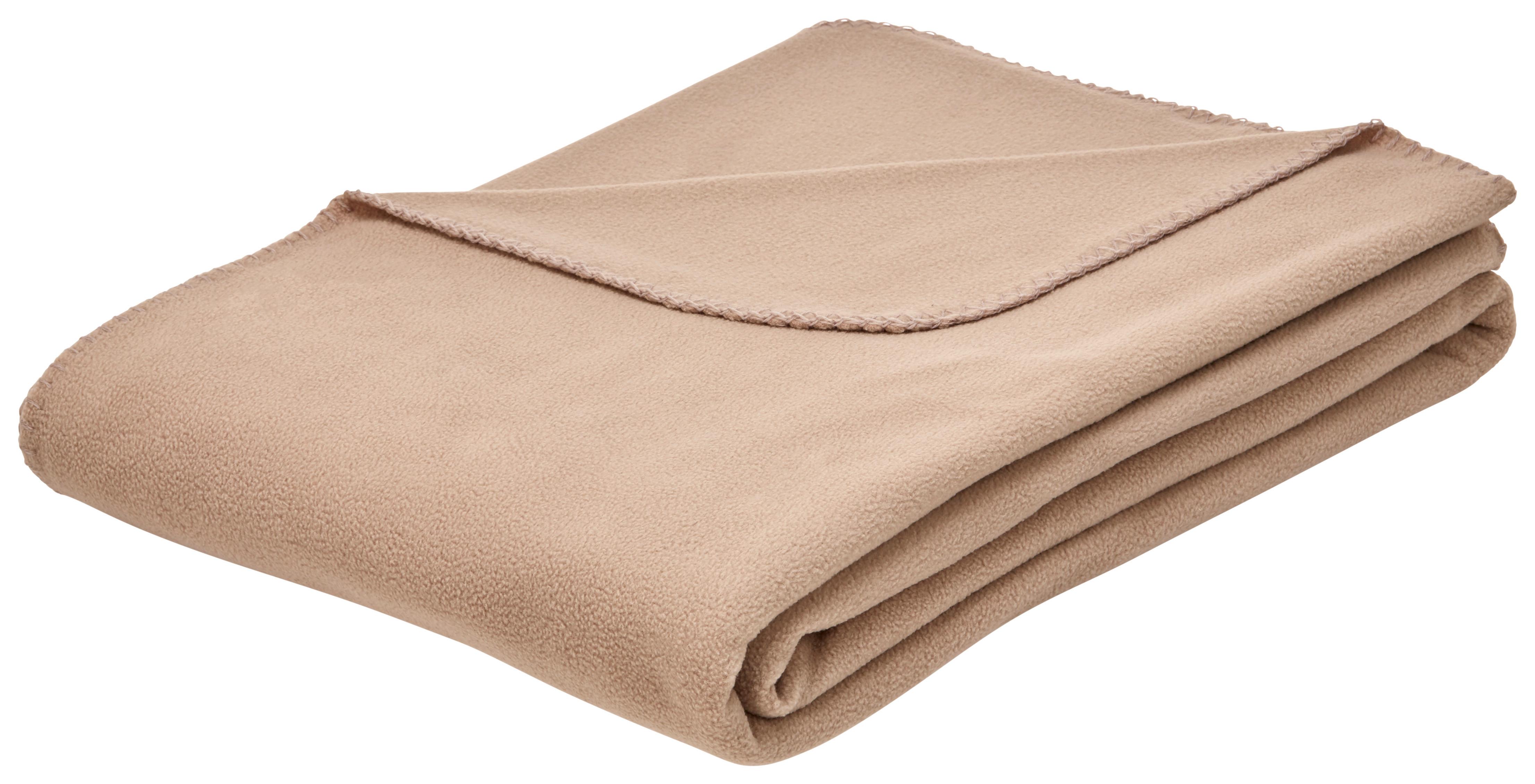 Fleecová Deka Felix, 150/200cm, Šedohnědá - šedohnědá, Konvenční, textil (150/200cm) - Modern Living
