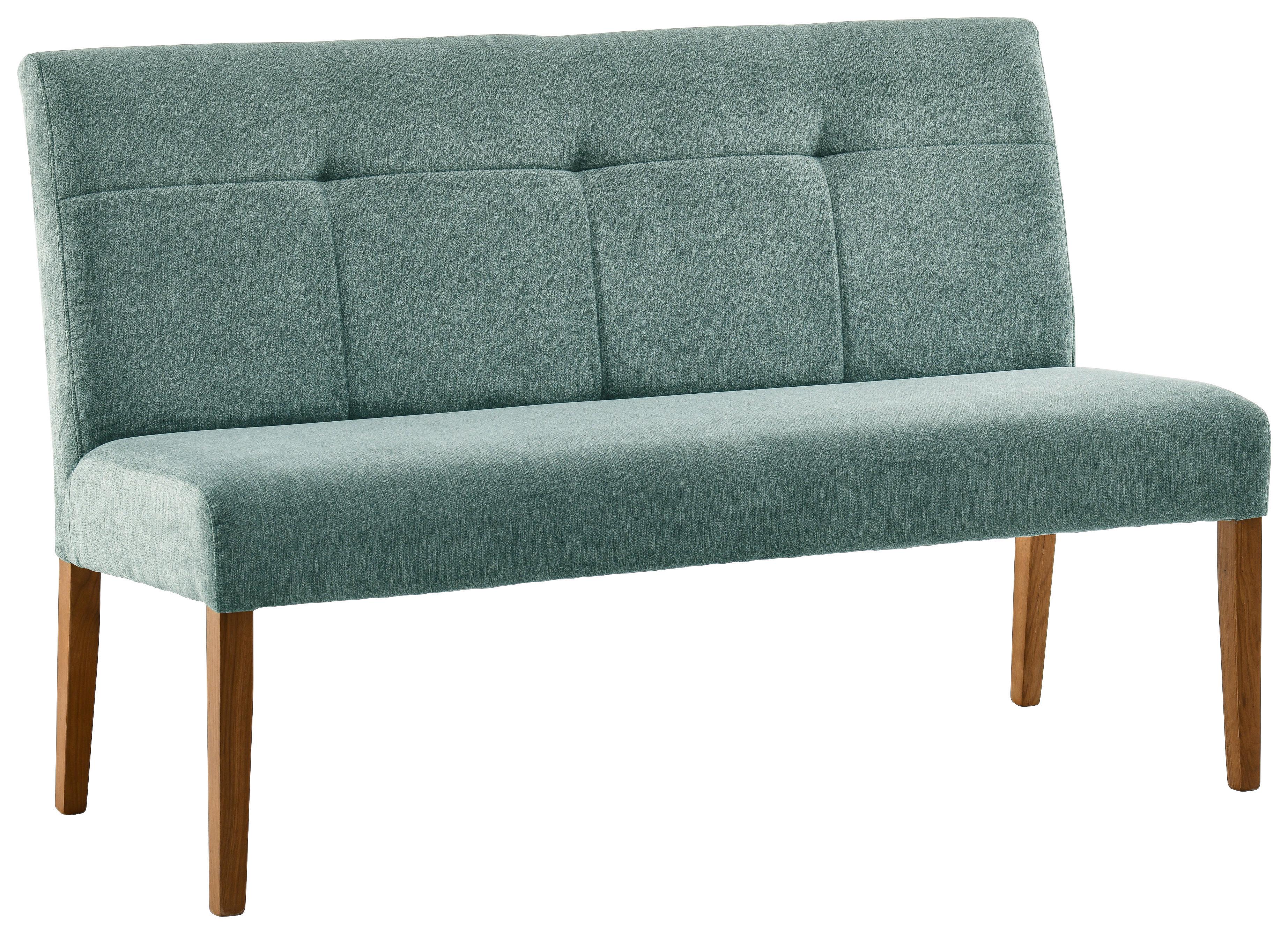 Sitzbank Damla Mintgrün/eichefarben B: 137 Cm - Eichefarben/Mintgrün, KONVENTIONELL, Holz/Textil (137/92/66cm) - Cantus