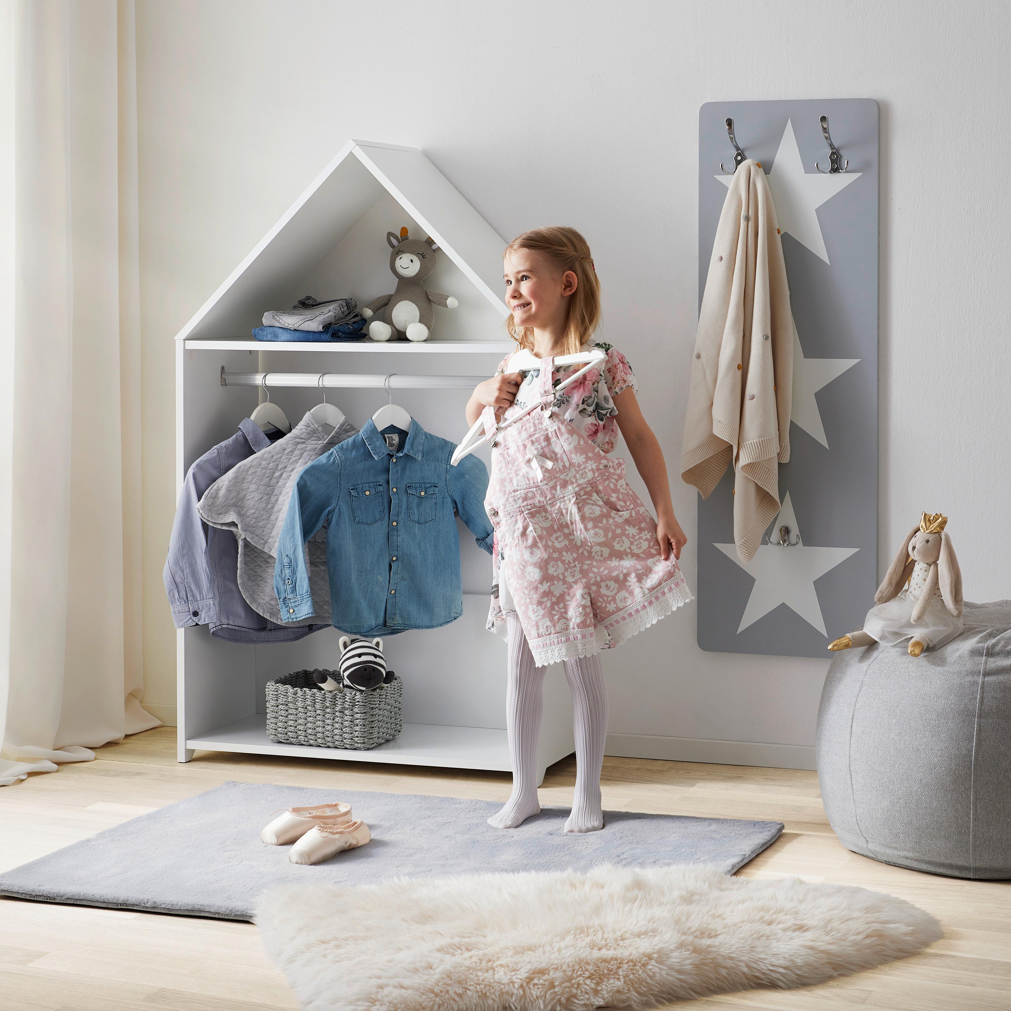 Detský regál LIA - biela, Modern (84/136/36cm) - Bessagi Kids