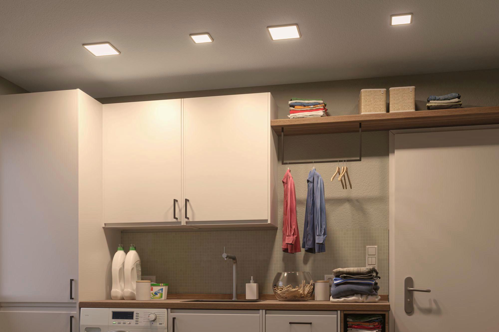 LED-Paneel L: 11,8 cm 93039 - Weiß, Design, Kunststoff (11,8/11,8/1,2cm) - Paulmann