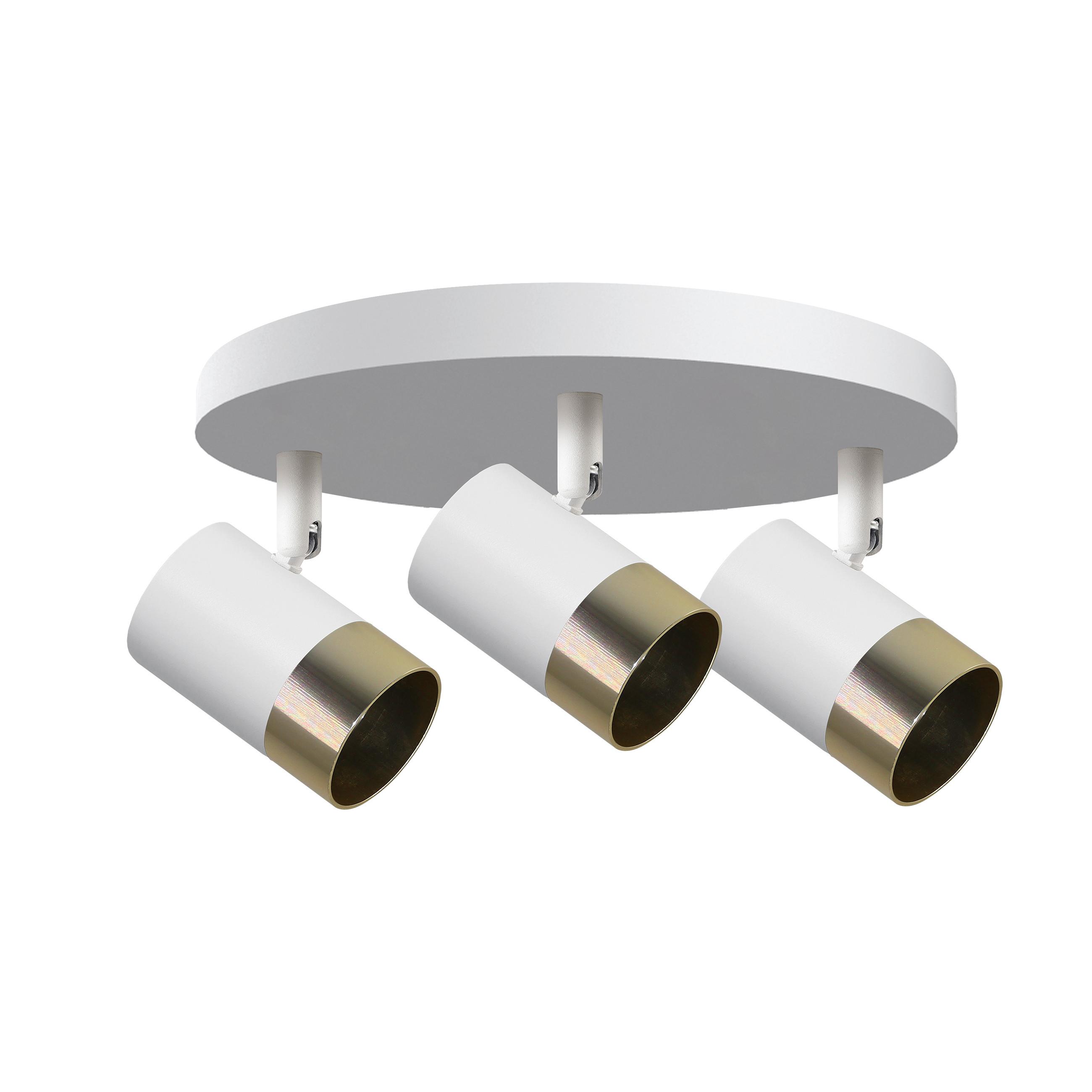 Strahler 98-27474 Tobi - Goldfarben/Weiß, Design, Metall (32/14/14cm)