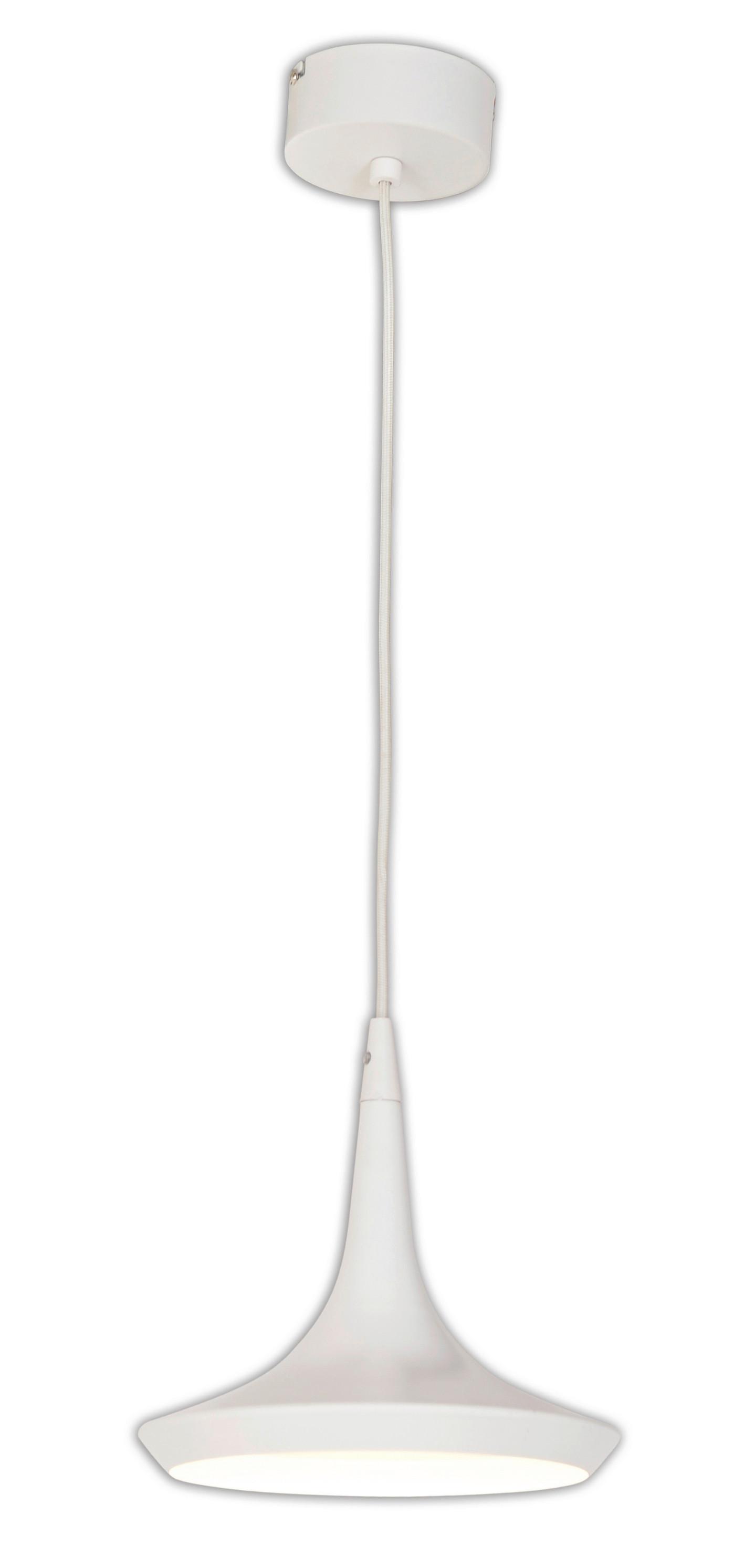 Led-hängeleuchte Oslo H: 150 Cm - Weiß, Design, Metall (22/150cm) - Näve