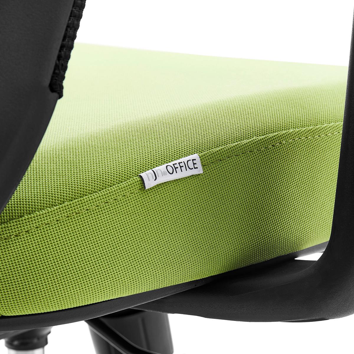 DREHSTUHL Sedito Grün/Schwarz B: 70cm - Schwarz/Grün, MODERN, Kunststoff/Textil (70/112/61cm) - MID.YOU