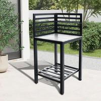 Outdoorküche Valerian - Anthrazit, MODERN, Metall (60/127/60cm) - Beldano