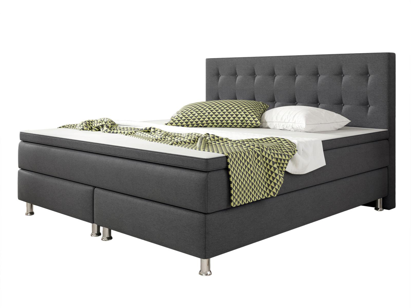 Boxspringbett mit Topper 180x200 Köln