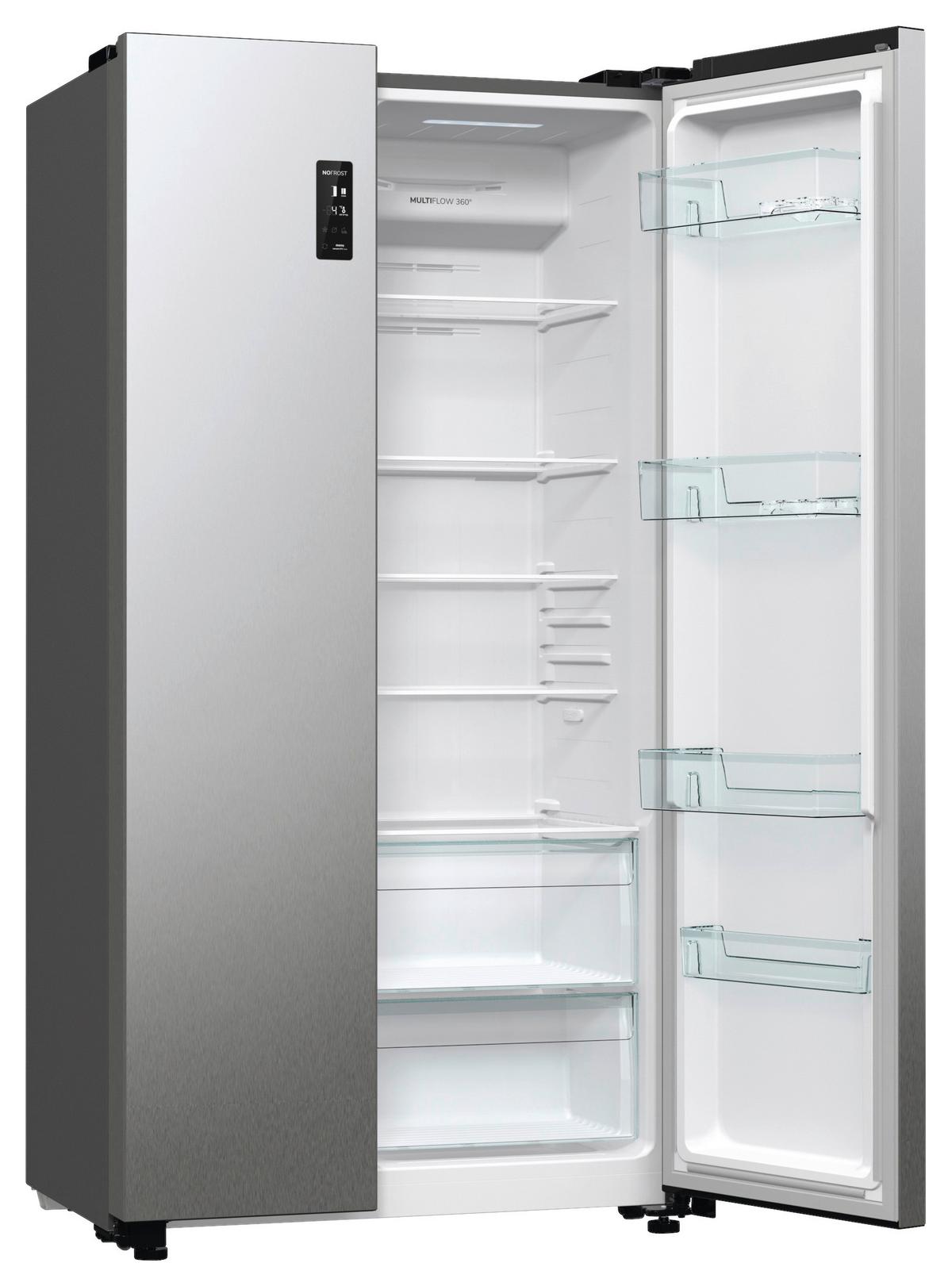 Side-By-Side Nrr9185eaxl Silberfarben Super-Gefrieren - Silberfarben, Basics, Metall (91/178,6/64,3cm)