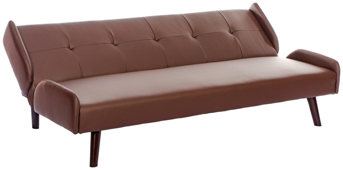 Kanapéágy Rotterdam - barna, Basics, textil/fa (185/77/91cm) - P & B