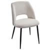 Židle Zoe béžová - černá/béžová, Lifestyle, kov/textil (51/82/57cm) - Mömax