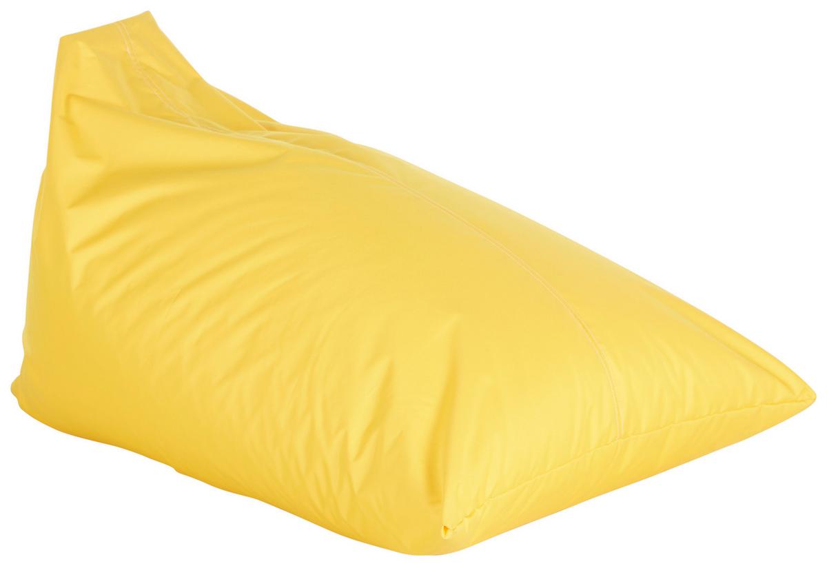 Sitzsack Relax Lounger Joker Gelb, Polystyrol-Füllung - Gelb, Basics, Textil (130/40/170cm) - Ondega