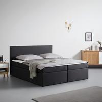 Americká postel LUCY 2, 180x200, tmavě šedá - černá/tmavě šedá, Moderní, dřevo/kompozitní dřevo (180/200cm) - Bessagi Home