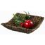 Dekoschale Grösse L - Schwarz/Naturfarben, KONVENTIONELL, Weitere Naturmaterialien/Metall (33/33/9,5cm) - Ombra