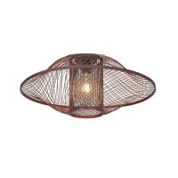 DECKENLEUCHTE MAUI - Rotbraun, Basics, Holz (70/30cm) - Good & Mojo